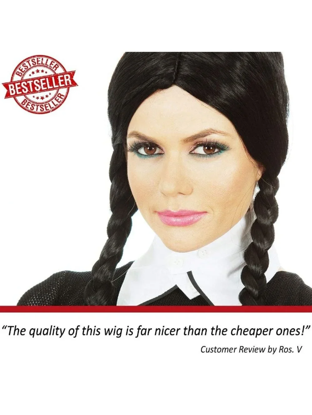 Women's Black 1 10 Inch Heat Resistant Realistic Disco Long Curly Hair Wigs